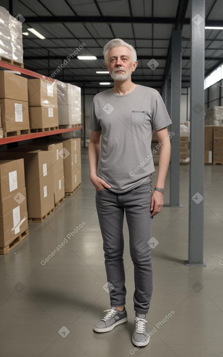 Slovenian adult non-binary with  gray hair