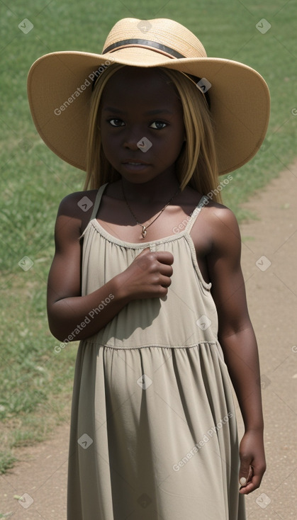 Child female with  blonde hair