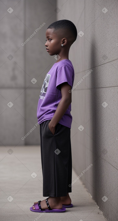 Child boy with  gray hair