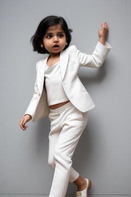 Indian infant girl with  white hair