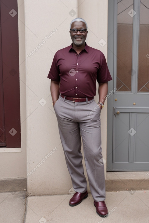 Togolese middle-aged male with  gray hair