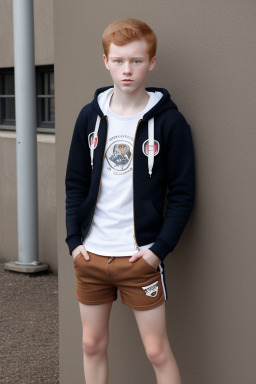 Belgian teenager boy with  ginger hair