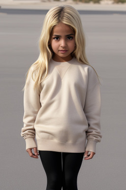 Emirati child girl with  blonde hair