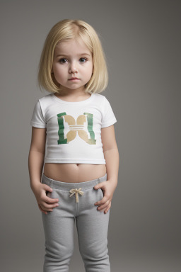 Portuguese infant girl with  blonde hair