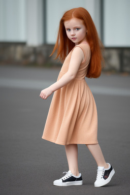 Latvian infant girl with  ginger hair