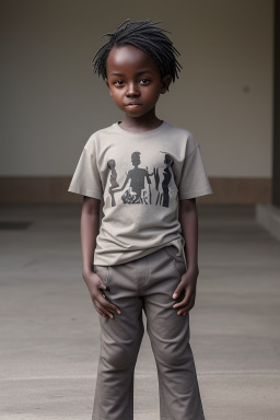 Kenyan child boy with  gray hair