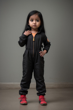 Nepalese infant girl with  black hair