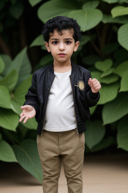 Egyptian infant boy with  black hair