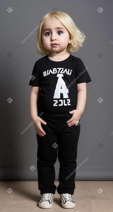 Azerbaijani infant girl with  blonde hair