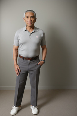 Filipino 45 years male with  gray hair