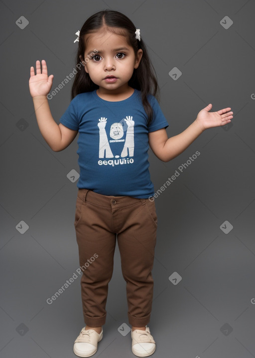 Guatemalan infant girl with  brown hair