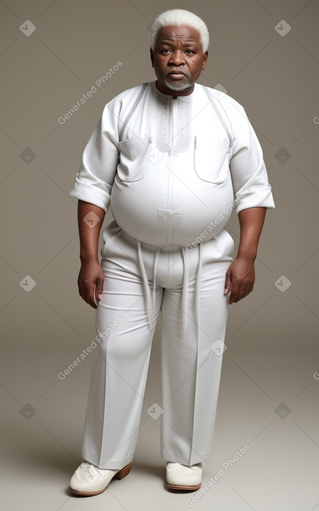 Nigerian elderly male with  white hair