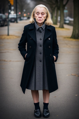 Belgian elderly female with  blonde hair