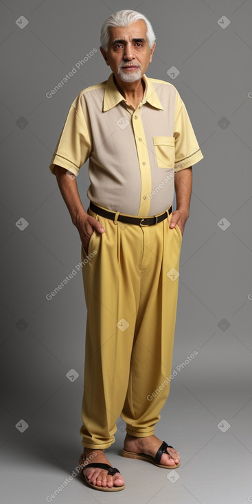 Arab elderly male with  white hair