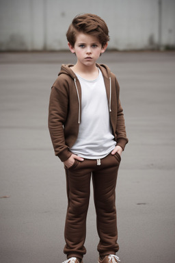 Irish child boy with  brown hair