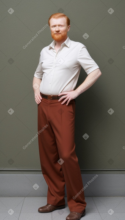 Belarusian 45 years male with  ginger hair