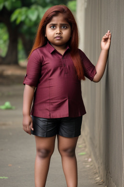 Bangladeshi child girl with  ginger hair