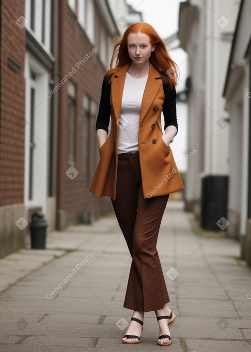 Estonian adult female with  ginger hair