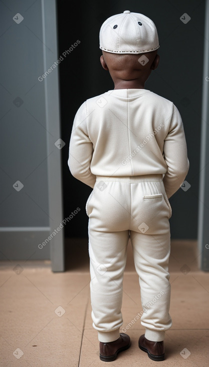 Ghanaian infant boy with  white hair