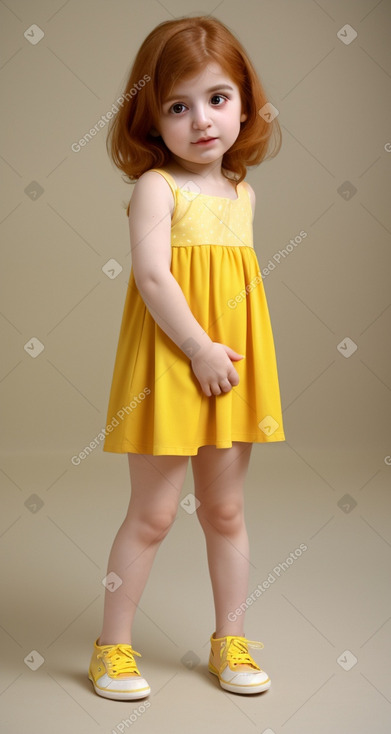 Iranian infant girl with  ginger hair