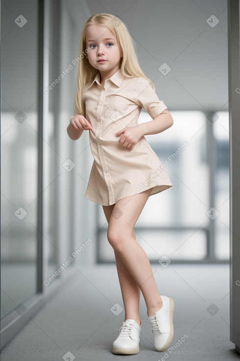 Czech infant girl with  blonde hair