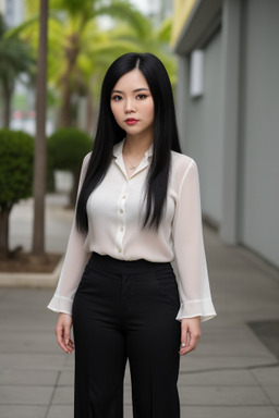 Vietnamese adult female with  black hair