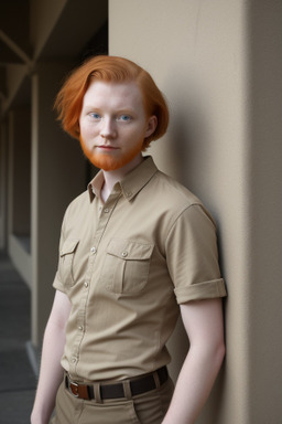 Lithuanian adult non-binary with  ginger hair