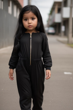 Peruvian infant girl with  black hair