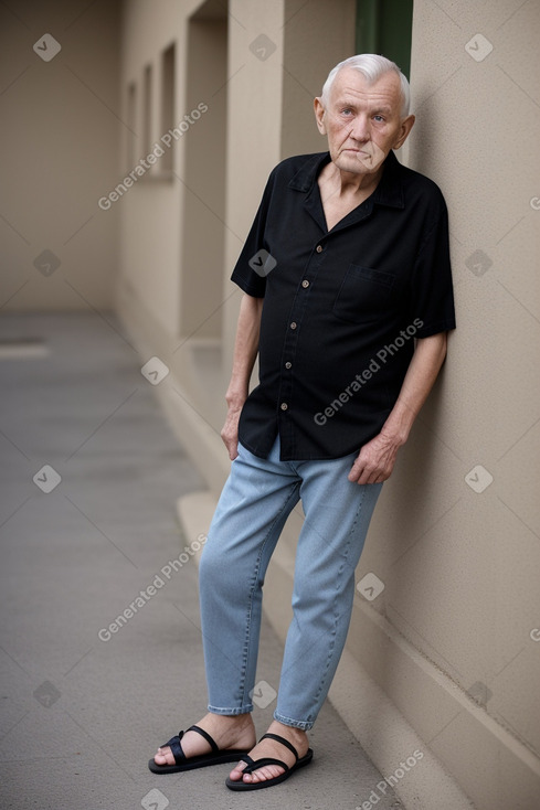 Lithuanian elderly male with  black hair