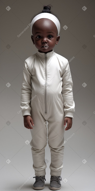 Sudanese infant boy with  gray hair