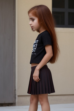 Arab child girl with  ginger hair