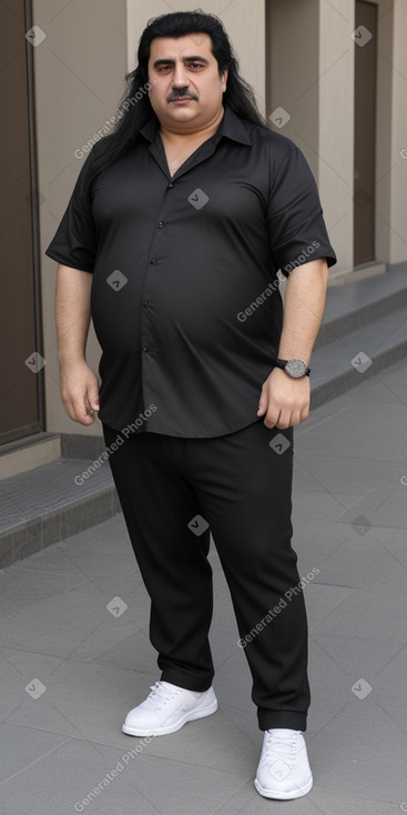 Azerbaijani middle-aged male with  black hair