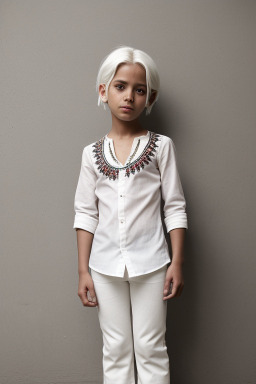 Guatemalan child boy with  white hair