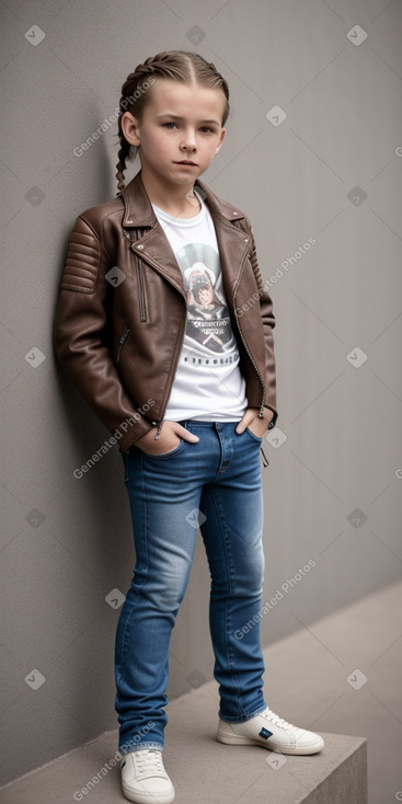 Slovak child boy with  brown hair