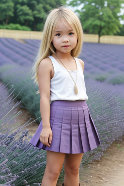 Thai child girl with  blonde hair