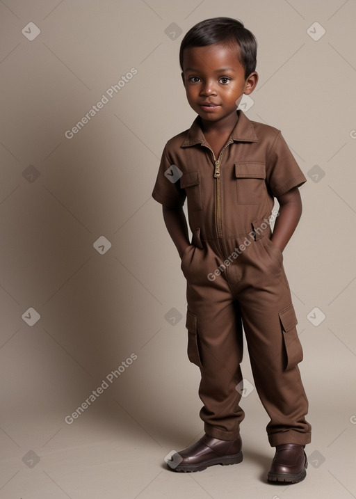 Child male with  brown hair