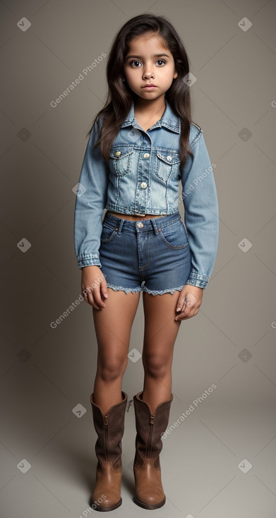 Guatemalan child female with  brown hair