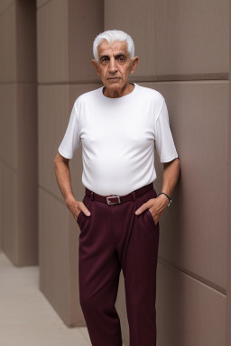 Jordanian elderly male with  white hair