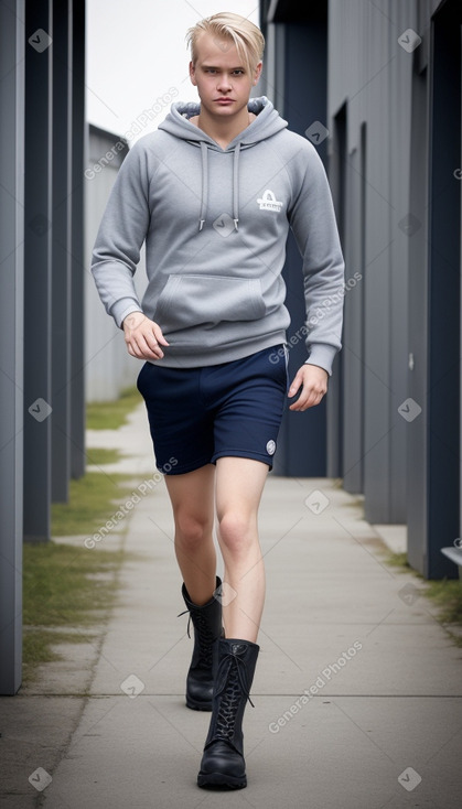 Finnish adult male with  blonde hair