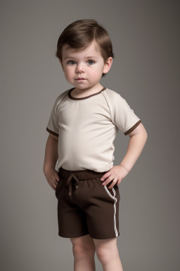 Canadian infant boy with  brown hair