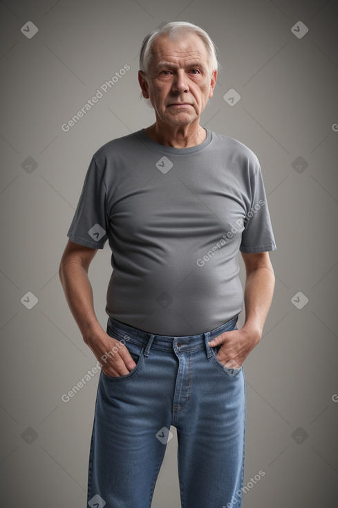 Finnish elderly male with  gray hair