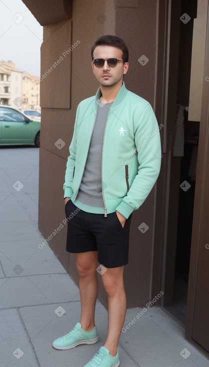 Albanian adult male with  brown hair