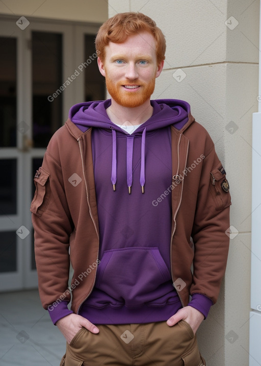 Adult male with  ginger hair