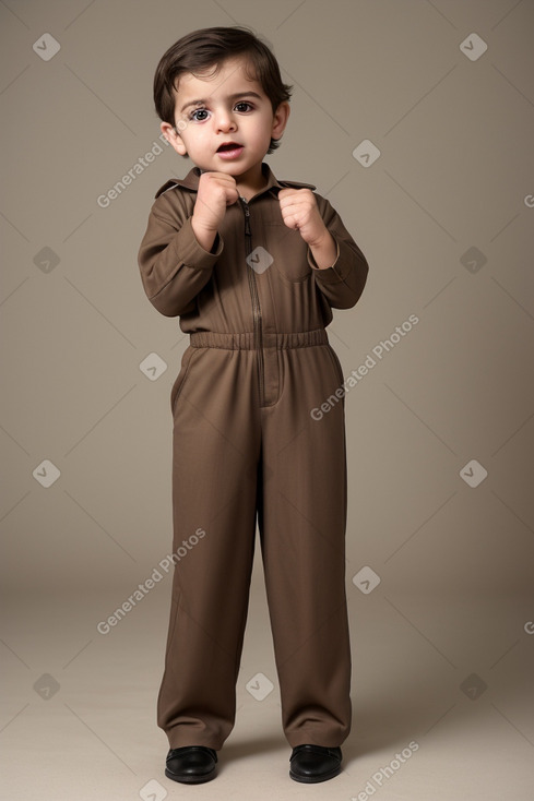 Iranian infant boy with  brown hair