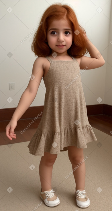 Arab infant girl with  ginger hair