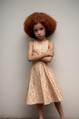 Portuguese child girl with  ginger hair