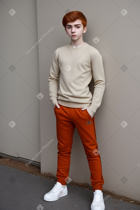 Georgian teenager boy with  ginger hair