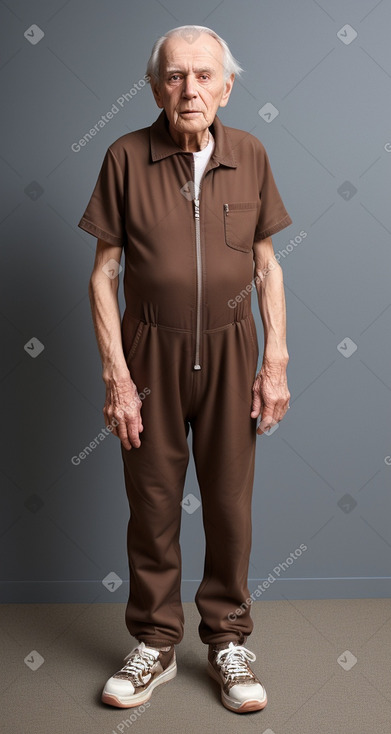 Swiss elderly male with  brown hair