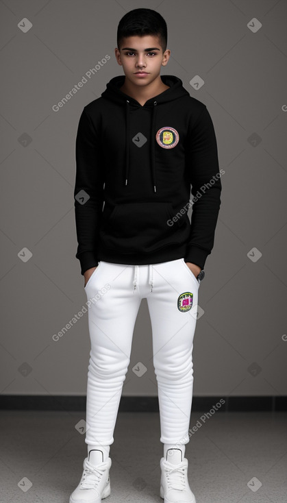 Venezuelan teenager boy with  white hair