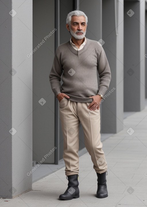 Libyan adult male with  gray hair